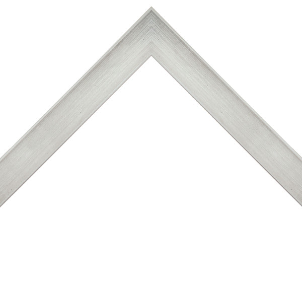 1 1/8" Square Silver W/Taupe Highlights
