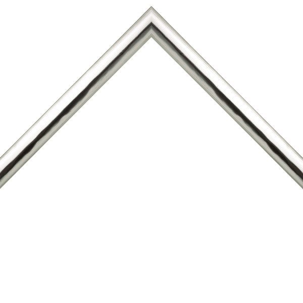 3/4" Cool Silver Hammered Tall Modern Cap