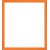 1/2" Tangerine Gloss Square w/ Bevel (84031)
